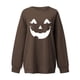 thumbnail image 1 of Blusa holgada de manga larga con estampado de otoño a la moda de Halloween para mujer, jersey informal de cuello redondo, Tops, sudadera Fridja  bvmnju6801, 1 of 5