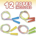 thumbnail image 2 of ArtCreativity 7.5ft Rainbow Jump Rope Set - 12 Pack - Vibrant Jumping Ropes for Kids - Durable Nylon Skipping Ropes - Great Birthday Party Favors, Goodie Bag Fillers, Gift Idea for Boys and Girls, 2 of 5