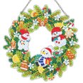 thumbnail image 1 of Guirnalda Taladro DIY Con Forma Especial Oso Navideña Pingüino Y Papá Noel, 1 of 9