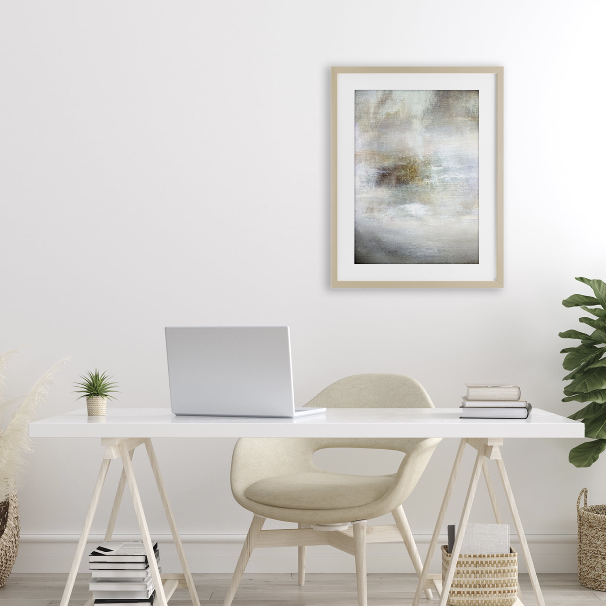 Stupell Industries Soft Haze of Subtle Light Birch Framed Print Under Glass, design by Hope Bainbridge