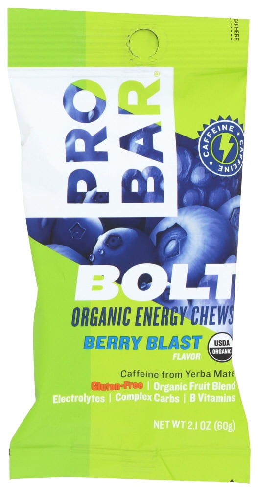 (12 Pack)Probar Bolt Energy Chews - Organic Berry Blast - 2.1 Oz , 2.1 ...