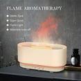 thumbnail image 2 of Sejoy Essential Oil Diffuser for Home Bedroom, 300ml Cool Mist Humidifier with Flame Light, 6 Colors Changed, Ivory White, 2 of 8