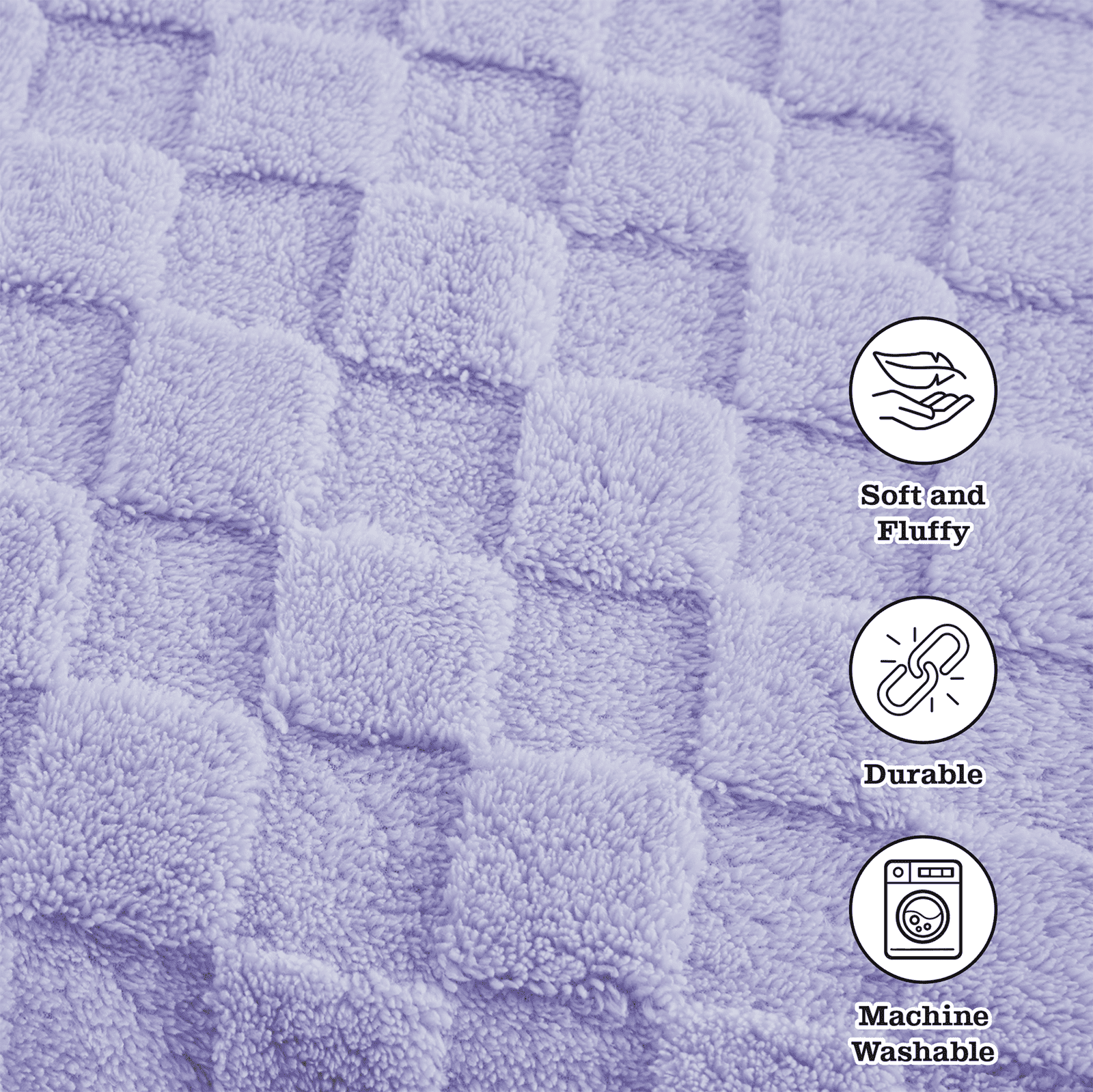 Your Zone 3-Piece Purple Embossed Checkerboard Comforter Set Twin/Full, Unisex, Kids