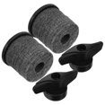 thumbnail image 1 of OULII Cymbal Replacement Sleeve Portable 2 Sets Easy Installation Grey Plastic, 1 of 8