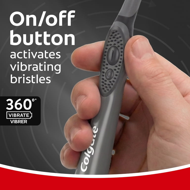Colgate 360 Vibrate Charcoal Battery Toothbrush, Soft photo 6