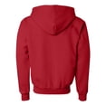 thumbnail image 2 of Gildan Youth Heavy Blend Full Zip Hooded Sweatshirt, S, Red, 2 of 2