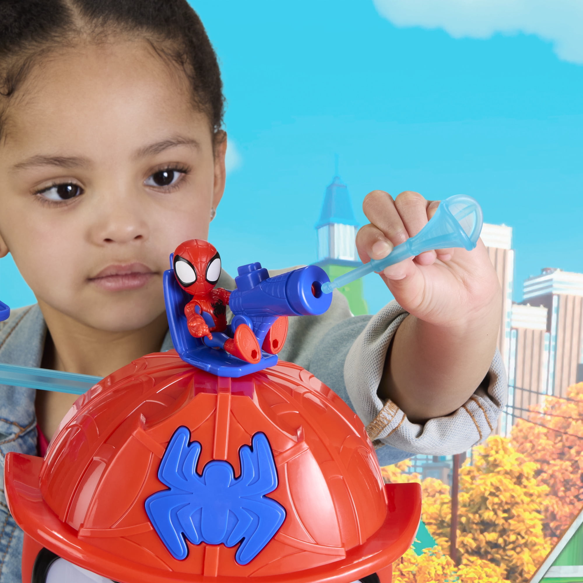 Marvel Spidey and his Amazing Friends Rescue-Webs Web-Quarters Playset for Kids, Ages 3 and Up