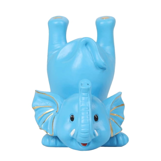 Yuarrent Soporte de exhibición de gafas de sol, resina Premium, amplias aplicaciones, opción de regalo, lindo elefante, soporte para gafas Decoración del hogar Cielo azul