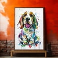 thumbnail image 4 of Basset Fauvede Bretagne Canvas Wall Art, Modern Cute Colorful Basset Fauvede Bretagne Canvas Dog Art Pictures Wall Decor for Kids Bedroom Decoration Unframed 8x12 inches, 4 of 5