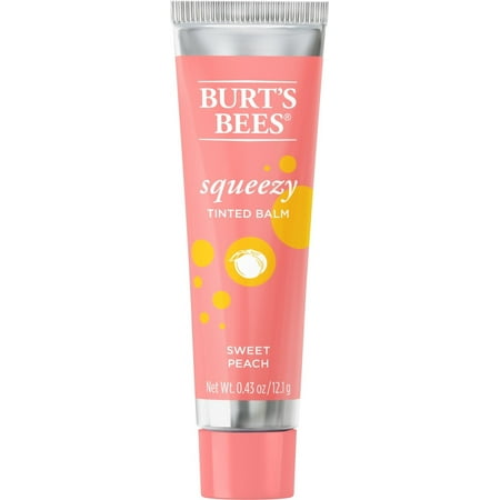 Burts Bees Squeezy Tinted Balm Sweet Peach -- 0.43 Oz