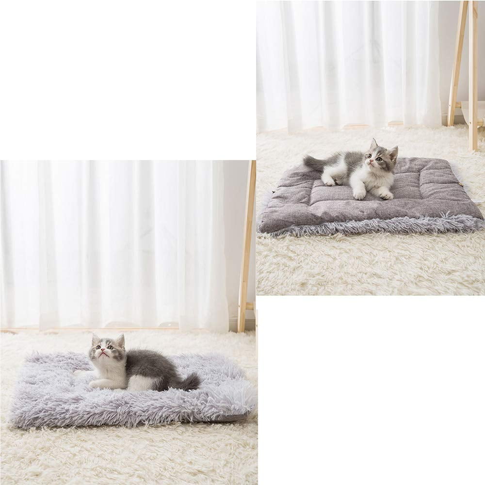 Pet Bed, Cat Bed Winter Warm Sleeping Bed Blanket Foldable Nest for Puppy Small Dog Cat (M)