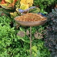 thumbnail image 1 of Baño para pájaros, regalo para pájaros, cuenco de agua resistente y elegante, comedero para pájaros con estaca para parque, patio, terraza al, 1 of 8