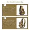 thumbnail image 3 of Mens Backpack Waterproof Chest Bag Utility Sling Pouch Belt with Buckle Multifunctional Storage Fanny Pack Camping Cycling Green camouflage, 3 of 6