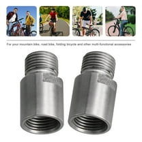 UNOMOR 1 Pair Bike Adapter For Cyclists Silver Chrome-Molybdenum Steel Reduce Friction