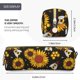 thumbnail image 3 of Balery Sunflowers And Bww Estuche de Lápices de Cuero Impreso, Estuche para Suministros de Arte, Estuche de Lápices con Cremallera, Estuche de Almacenamiento de Papelería, 3 of 7