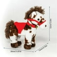 thumbnail image 5 of 2026 New Spotted Electric Plush Horse, Interactive Brown-and-White Spotted Pony with Joyful Neighing Sounds for Kids gift, 5 of 5