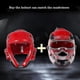 thumbnail image 3 of Conjunto de cinco piezas de Taekwondo, equipo Protector de Taekwondo, casco, armadura, guante de boxeo, equipo de Taekwondo, Protector de cabeza 3, 3 of 5