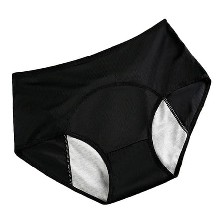LISTHA Cotton Underwear for Women  Middle Waisted Briefs  Plus Size Comfortable Panties  3Pcs Black 6XL