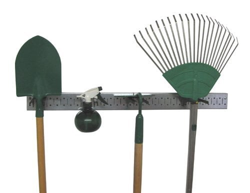 Wall Control Metal Pegboard Strip Garden Tool Organizer Kit