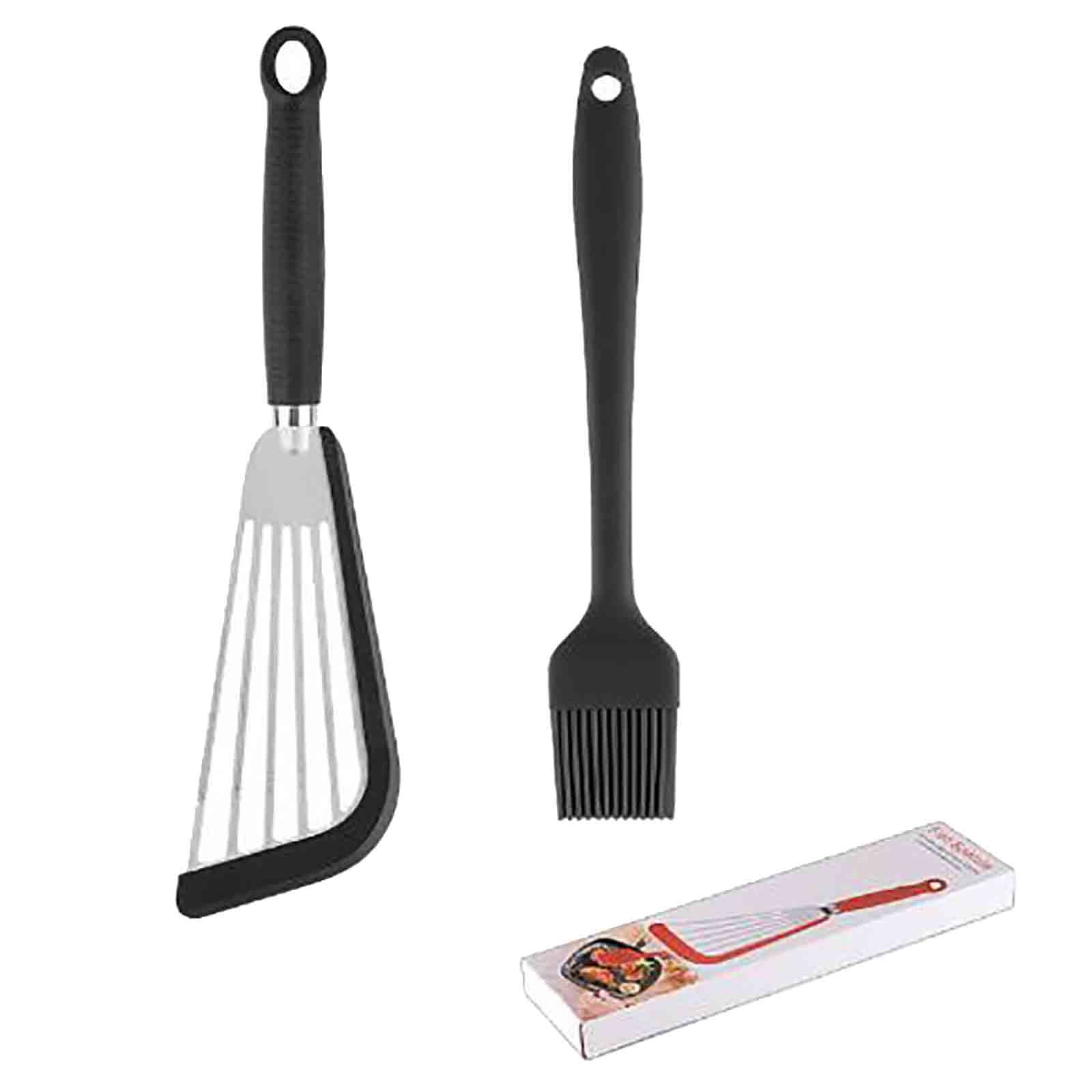 Li HB Store Nonstick Spatula Turner Stainless Steel Fish Spatula With