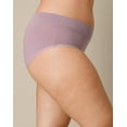 thumbnail image 2 of Playtex Tummy Smoothing Hipster Underwear Pack, Moisture-Wicking, 3-Pack (Plus Sizes) Vint Mauve/Black/Heirloom White Dot L, 2 of 4