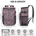 thumbnail image 3 of Travel Cooler Bag - Pink and Black Of Leopard Print Camping Beer Cooler Backpack with Bottle Opener- Waterproof Insulated Picnic Backpacks - Cooler Bag for Beach, 3 of 6