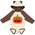 thumbnail image 3 of Inktastic Jack O Lantern Pumpkin Boys or Girls Long Sleeve Baby Bodysuit, 3 of 5