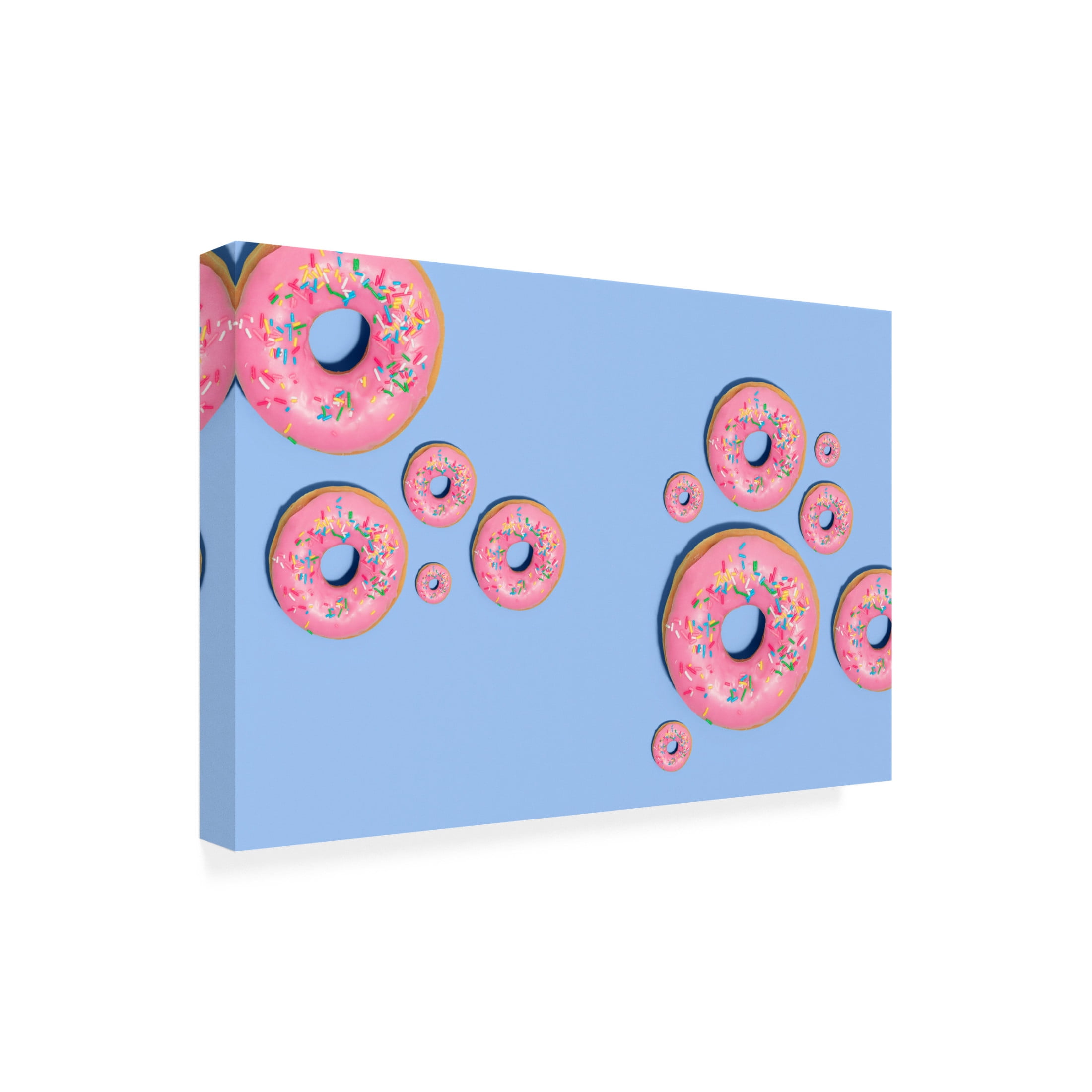 Canvas Wall Art - Julia Ramiro 'Donuts' Wall Art for Living Room, Bedroom, or Office Décor by Trademark Fine Art - 32 x 22 Inches