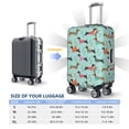 thumbnail image 6 of Daiia Christmas Dachshund Luggage Cover, Thickened Washable Travel Luggage Covers, Elastic Unique Baggage Covers for 18-20 inch Luggage-Large, 6 of 9