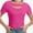 Hot Pink, variant on Womens Summer Short Sleeve T Shirts Slim Fit One Piece Cutout Scoop Neck Going Out Date Night Tops