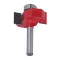 thumbnail image 2 of T Type Router Bit, Wear Resistant Trimming Chamfers Oxidized Adjustable Depth Tungsten Alloy Router Bit  For Woodworking 1/4x3/16,1/4x1/2,1/4x3/8, 2 of 8