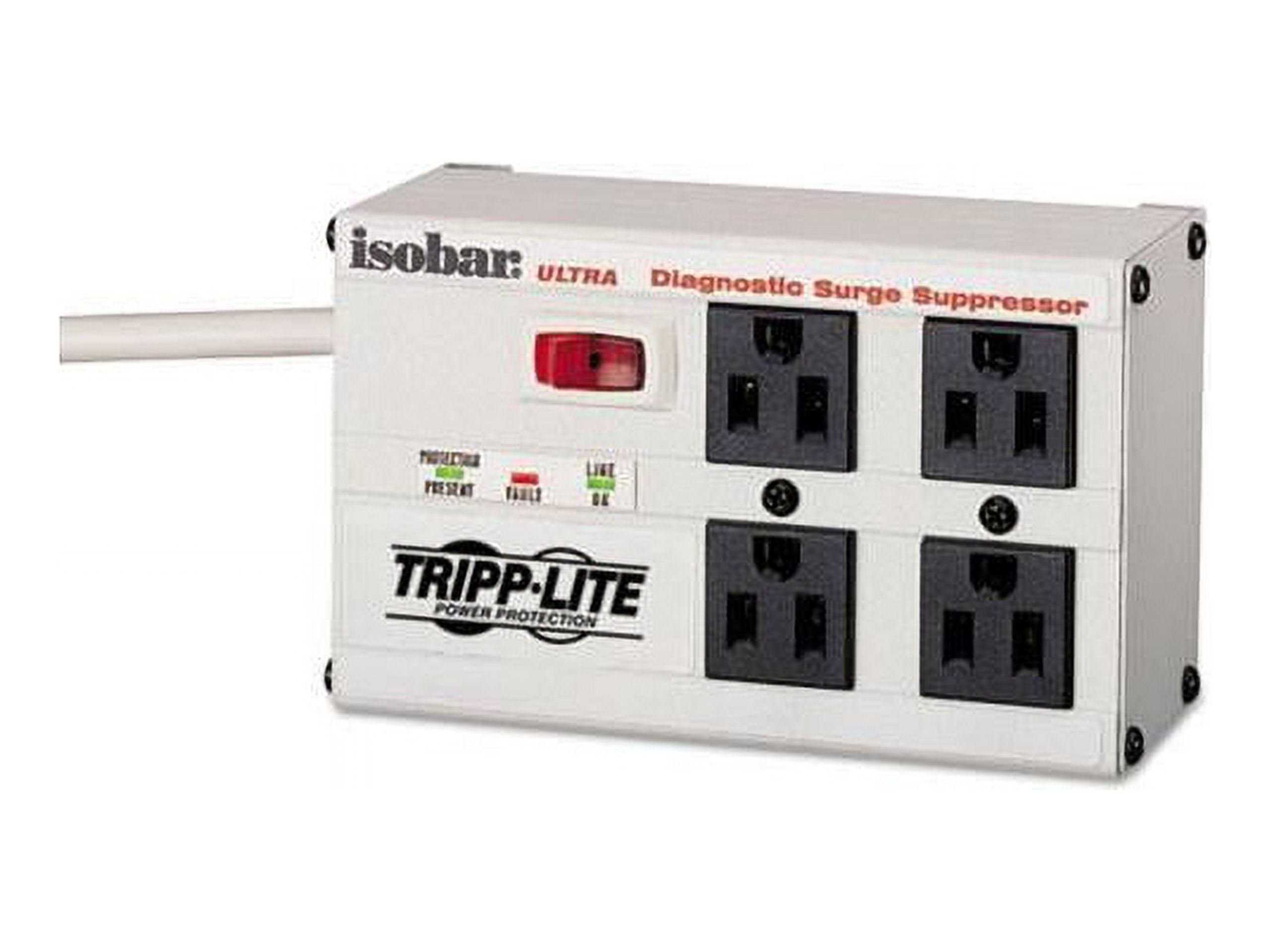TrippLite 4-Outlet Isobar Surge Suppressor with 6 ft Cord
