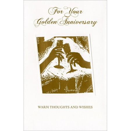 Freedom Greetings Champagne Toast for Golden Anniversary 50th Wedding Anniversary (Best Champagne For Wedding Toast)