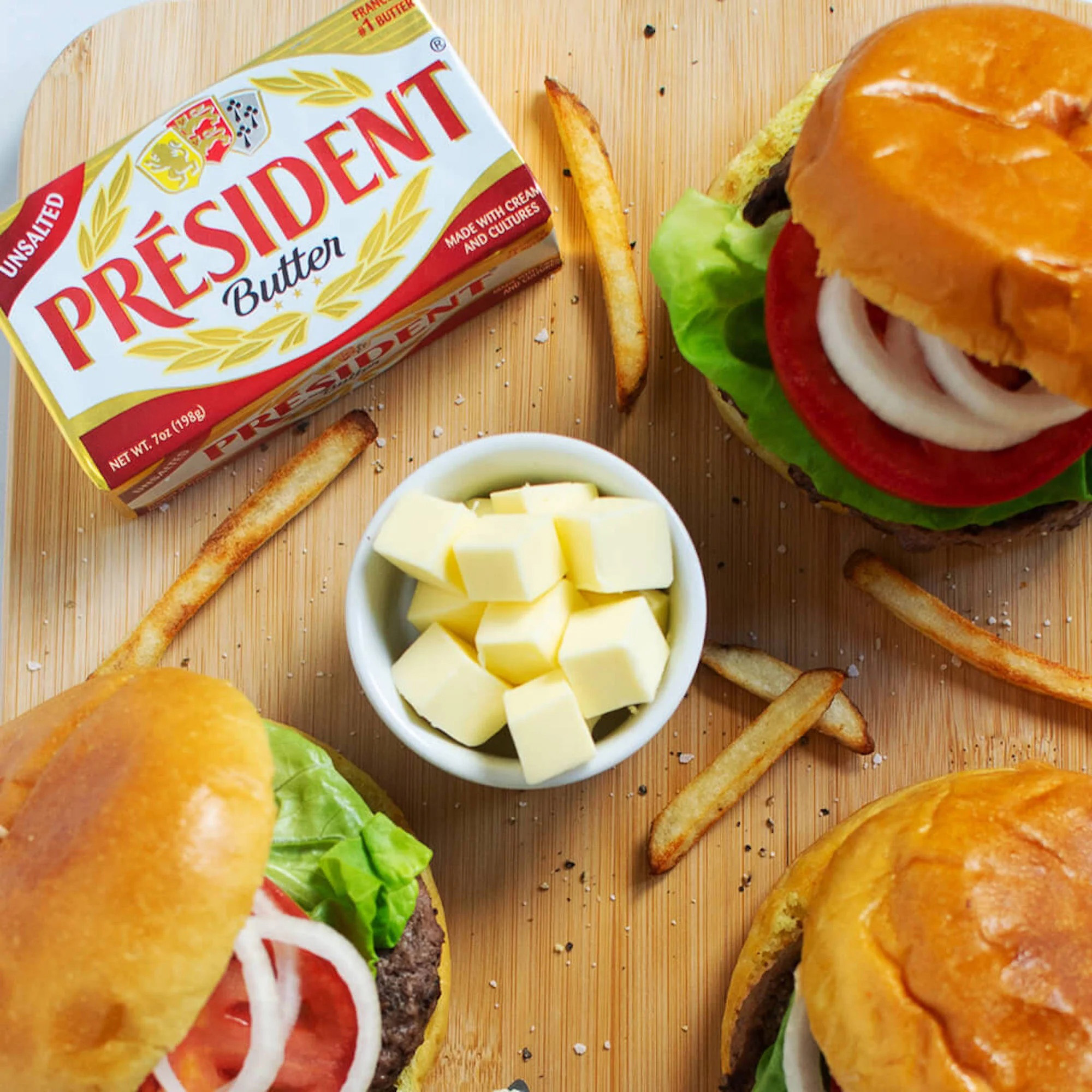 President Imported Unsalted Butter Bar, 7 oz, 1 Count (Refrigerated) (Full)