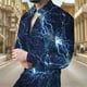 thumbnail image 2 of Camisas florales de moda de verano para hombres, camisas de manga larga con solapa con estampado 3D, ropa informal vintage de calle fresca y ajustada para hombres, 2 of 5