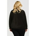 thumbnail image 2 of Avenue Women's Plus Size Metallic Velour Jacket, 2 of 2