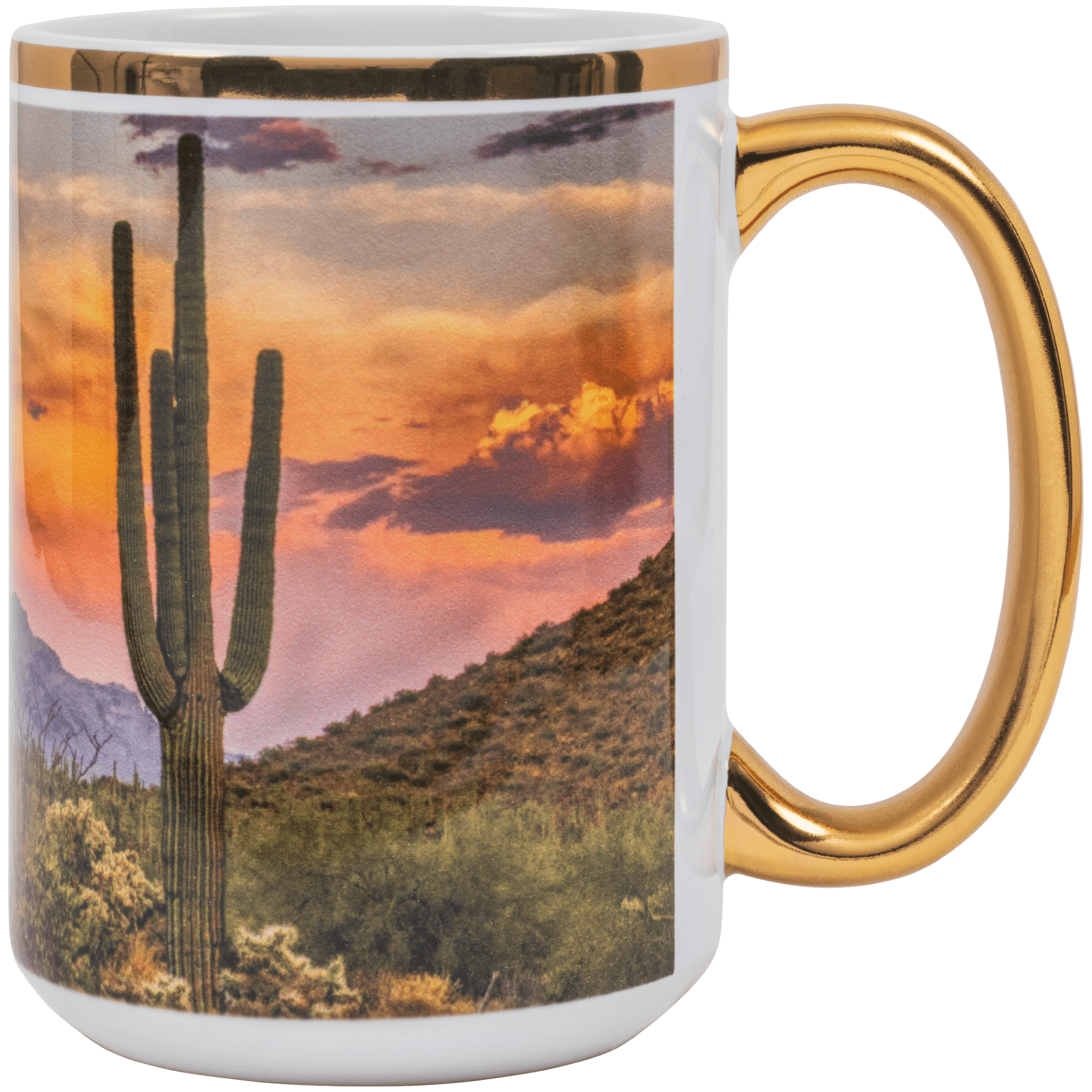 DSC Gold Ceramic Mug 15 oz