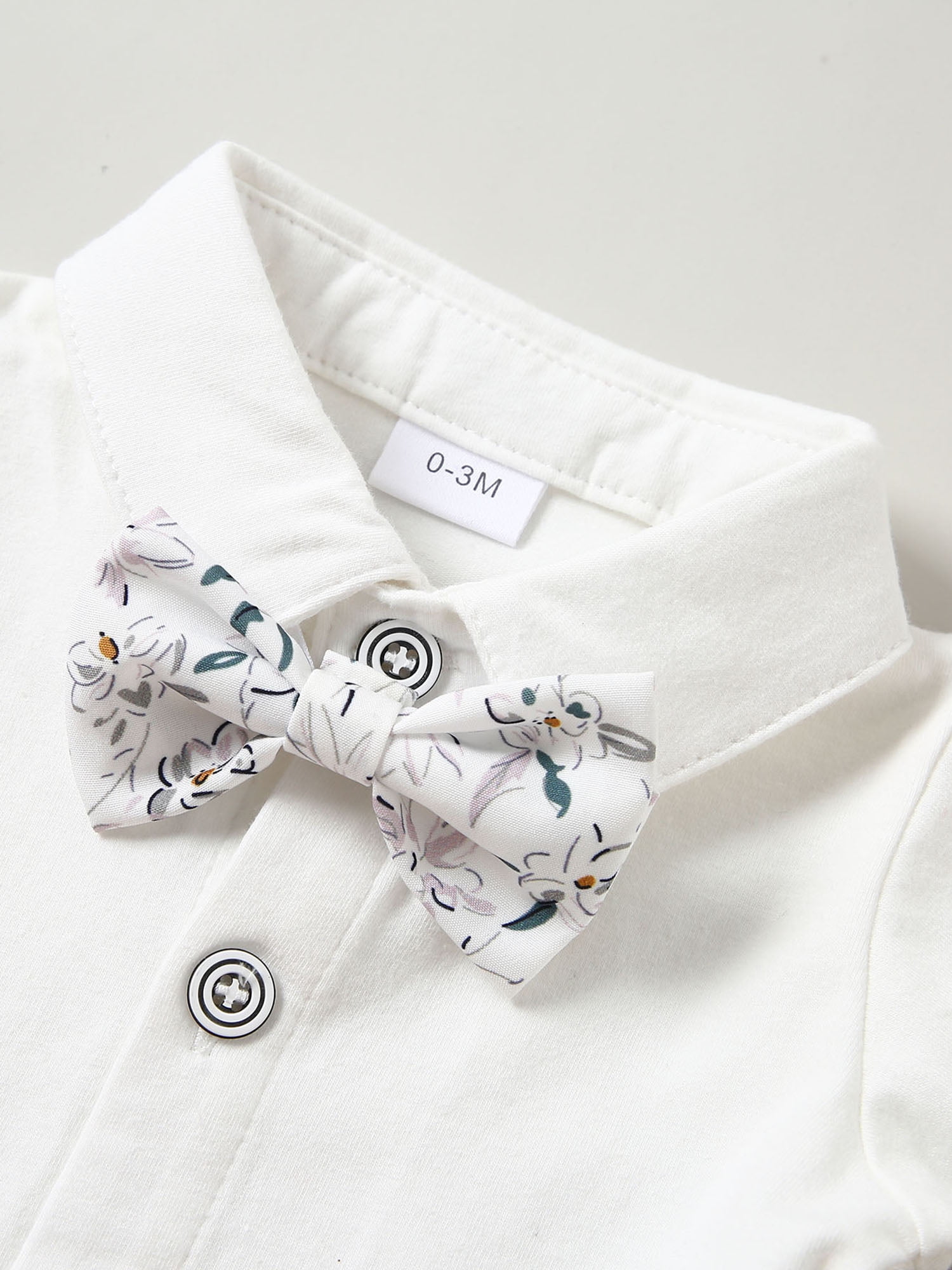 WESIDOM Infant Boy Toddler Newborn Clothes 0-18M Gentleman Outfit Dress Shirt Vest Bowtie Pants 4pcs