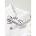 thumbnail image 3 of WESIDOM Infant Boy Toddler Newborn Clothes 0-18M Gentleman Outfit Dress Shirt Vest Bowtie Pants 4pcs, 3 of 8