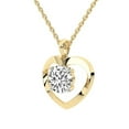thumbnail image 4 of Lab Diamond Pendant Necklace For Women | 6 Carat IGI Certified Round Shape | Whispering Love Lab Diamond Pendant In 18K Yellow Gold | FG-VS1-VS2 Quality | Friendly Diamonds, 4 of 6