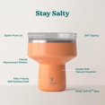 thumbnail image 4 of Vaso de cóctel REDUCE Saltini, aislante, 473 ml, con tapa, papaya, 4 of 8