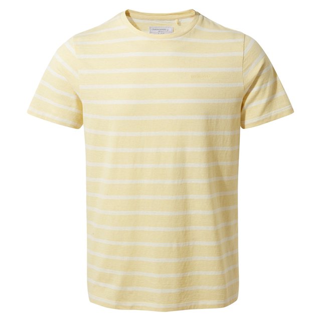 Craghoppers - Camiseta Sten de Rayas de Manga Corta para Hombre (Papiro)