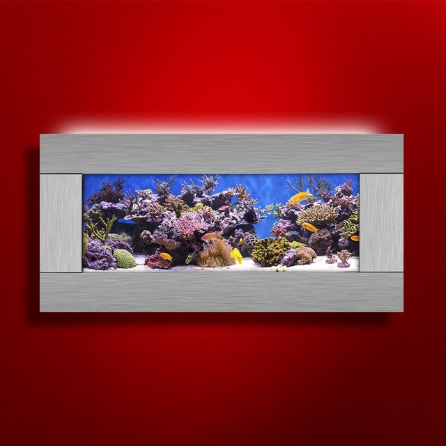 Aussie Aquariums 2.0 Aquarium Mural - Skyline - Acier Inoxydable Argenté