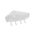 thumbnail image 2 of Estante De Almacenamiento De Plástico Estante de ducha de plástico transparente con 4 ganchos,cesta de almacenamiento para baño sin necesidad de taladrar (1 pieza) Rkxzt, 2 of 7