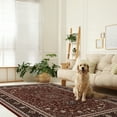 thumbnail image 3 of Pentantan 5'x7' Area Rug for Living Room, Red Retro Style Washable Rug with Anti-Slip Backing, 3 of 9