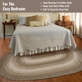 thumbnail image 2 of Homespice Wildwood 6x9' Brown Oval Braided Rug, Washable Rug for Dining Room, Living Room, Bedroom, 2 of 7
