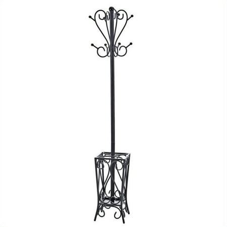 Scrolled Coat Rack and Umbrella Stand