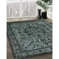 thumbnail image 2 of Ahgly Company Indoor Square Mid-Century Modern Light Slate Gray Oriental Area Rugs, 6' Square, 2 of 6