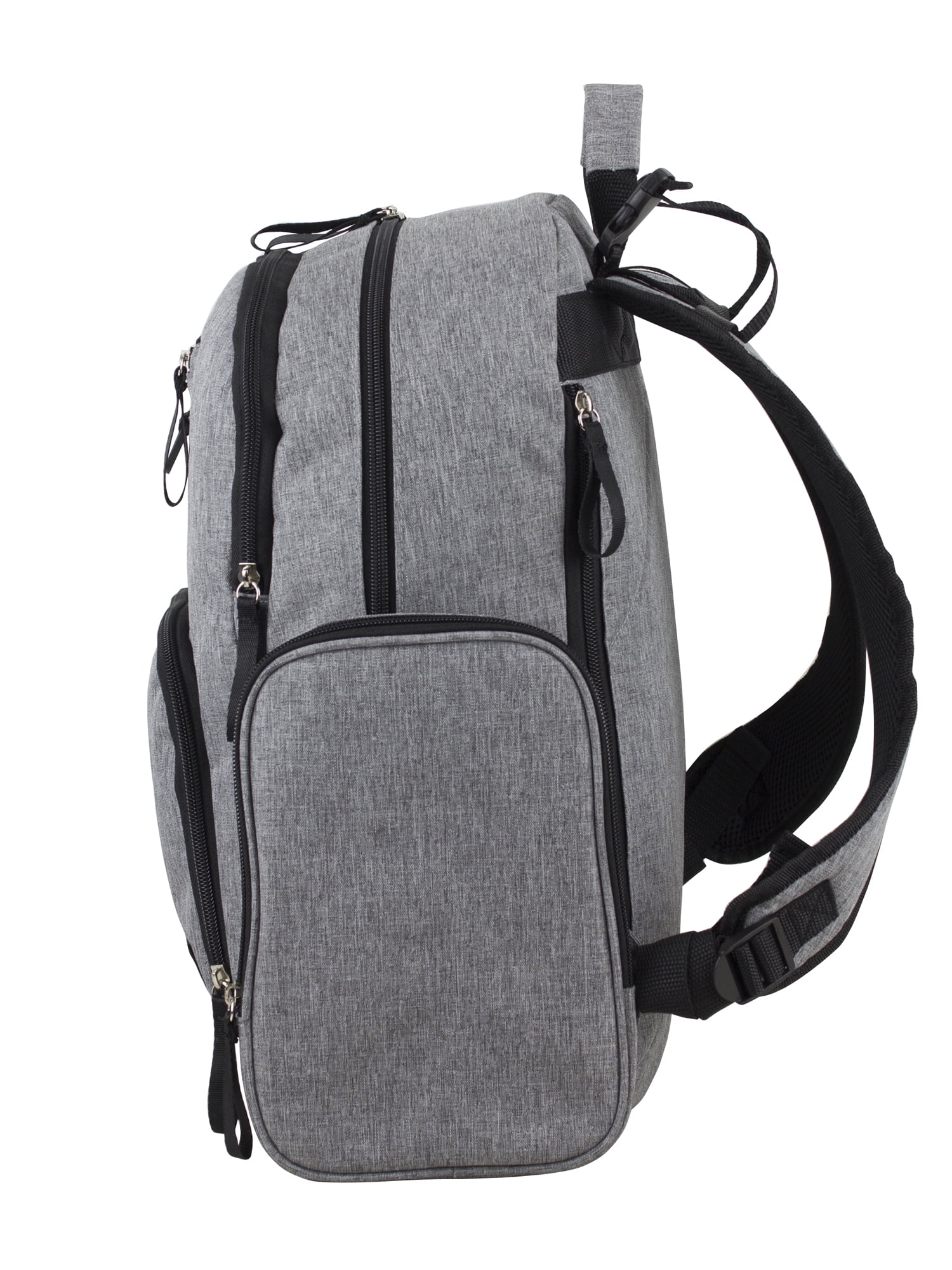 Eastsport Bond St. Large Multi-Function Backpack Diaper Bag with Changing Pad, Grey
