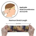 thumbnail image 6 of Qekee Happy New Year Sports Sweatband, Workout Headband for Running, Exercise, Cycling Fit Head Circumference 19.6-22.4 inches, 6 of 9